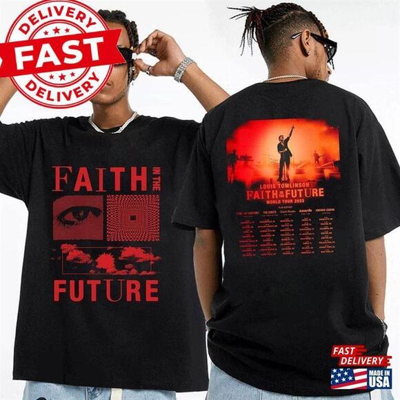 Tops - Faith In The Future World Tour North America Louis Tomlinson tshirt 2 Sided